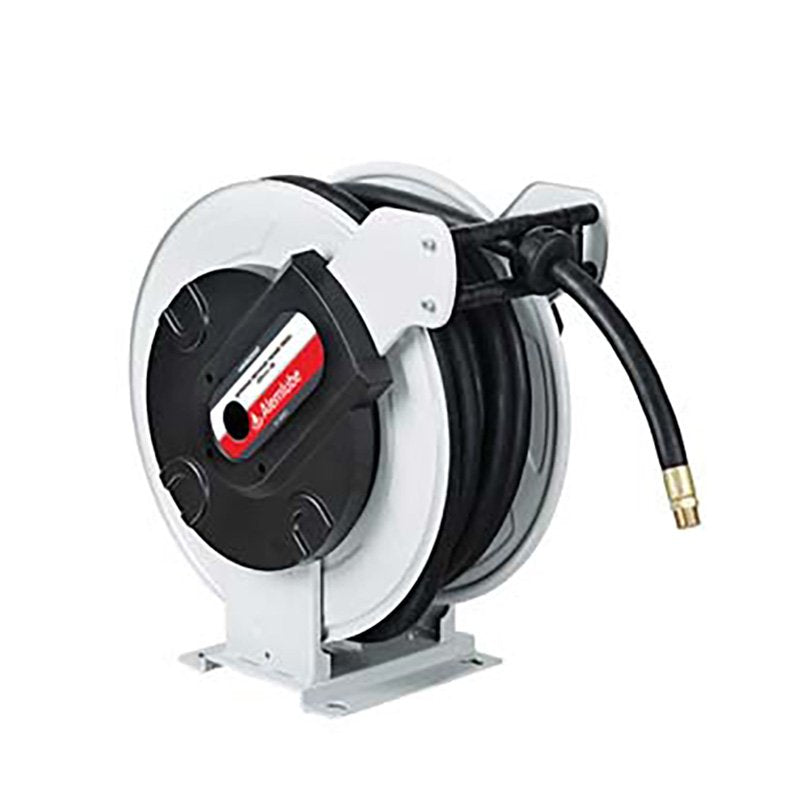 Alemlube EL Series 1" Spring Rewind Hose Reel with 15 m x 1" Hose