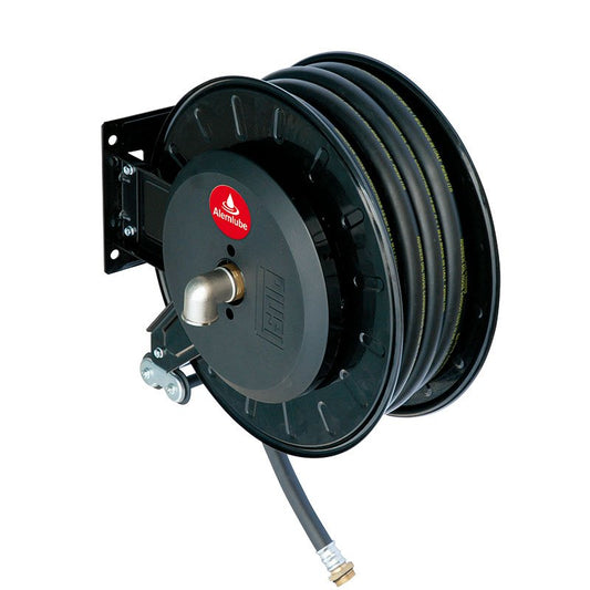 Piusi 1" Spring Rewind Hose Reel with 10 m x 1" Hose