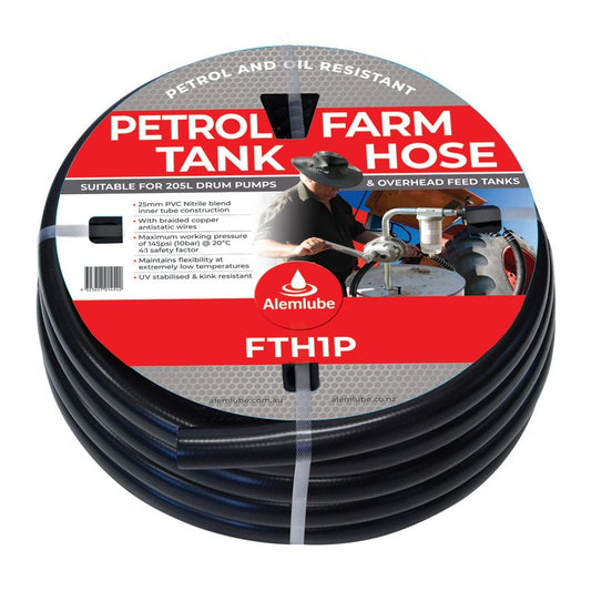 Alemlube Petrol Tank Hose 1" (per metre)