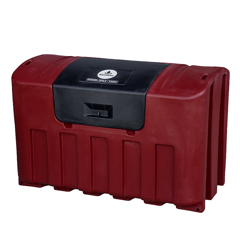 Alemlube 1,200 L Lockable Diesel Tank – 12V 80 L/min Pump Kit & Auto Nozzle