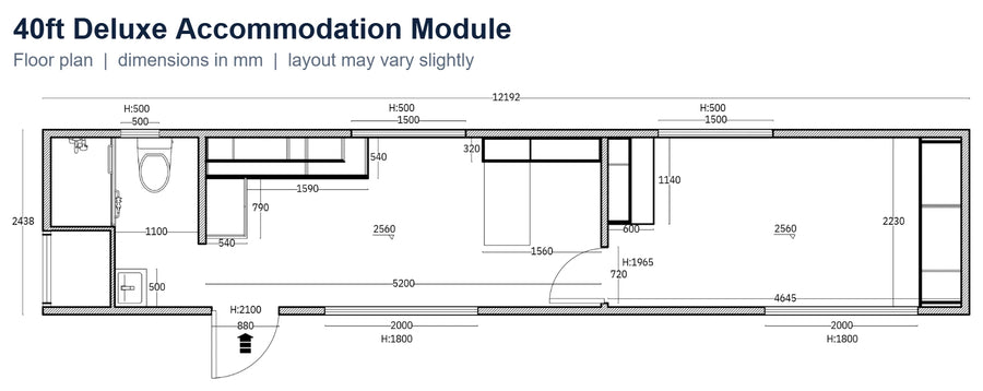 40ft Deluxe floor plan